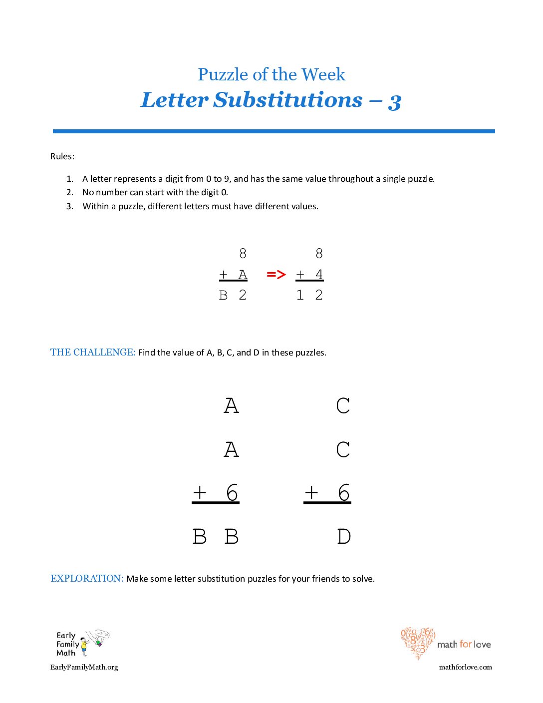 43 J Hearts Letter Substitutions 3-Puzzles