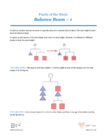 44 J Spades Balance Beam 1-Puzzles