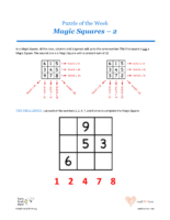 45 Q Clubs Magic Squares 2-Puzzles