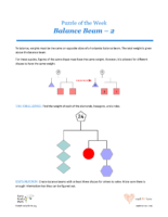 48 Q Spades Balance Beam 2-Puzzles