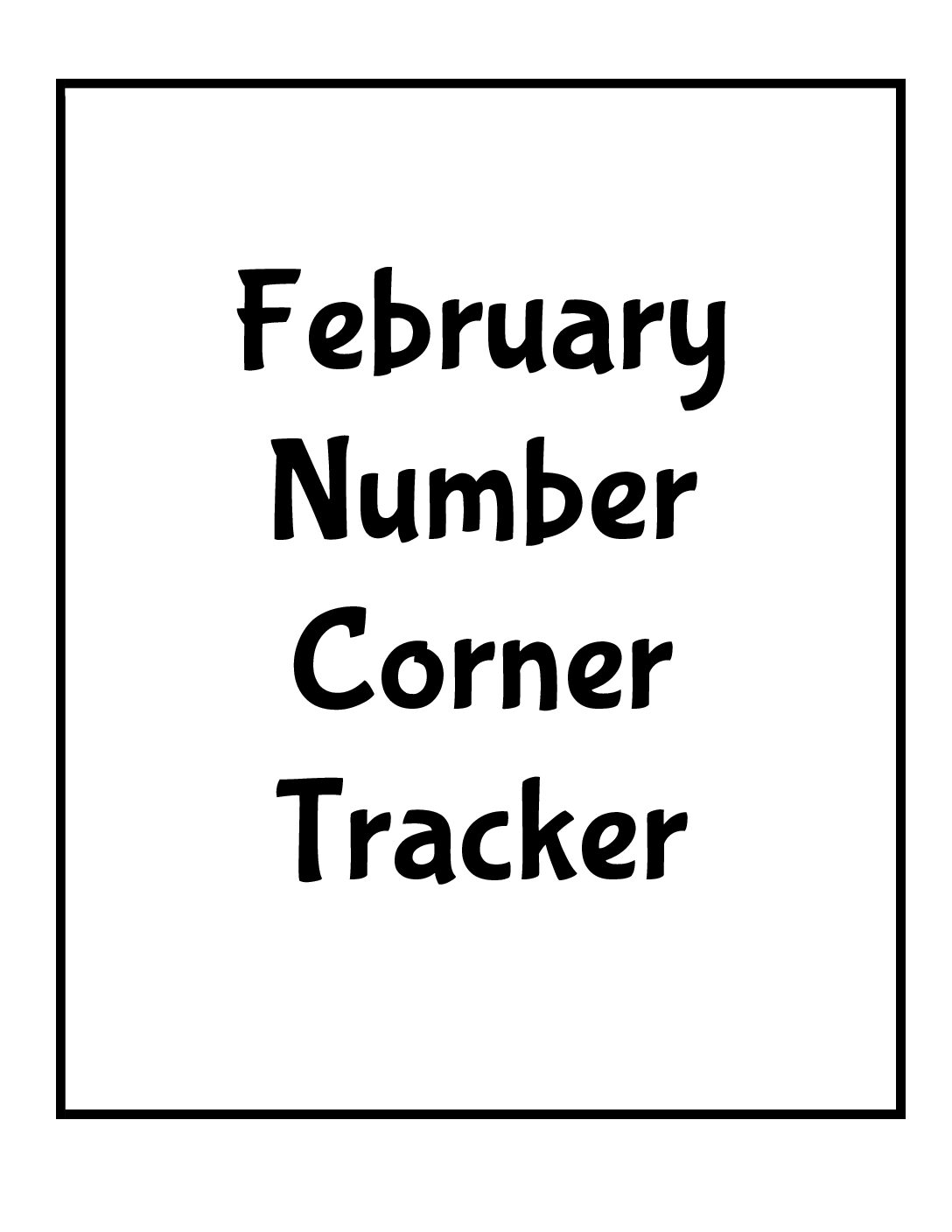 5- February Number Corner