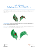 52 K Spades Ladybugs That Don T Add Up 1-Puzzles