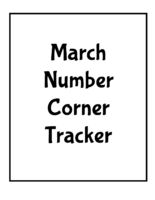 6- March Number Corner