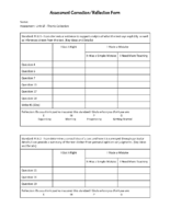 6F Assessment Correction Reflection