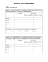 7D Assessment Correction Reflection