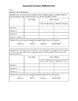 8D Unit Assessment Correction Reflection