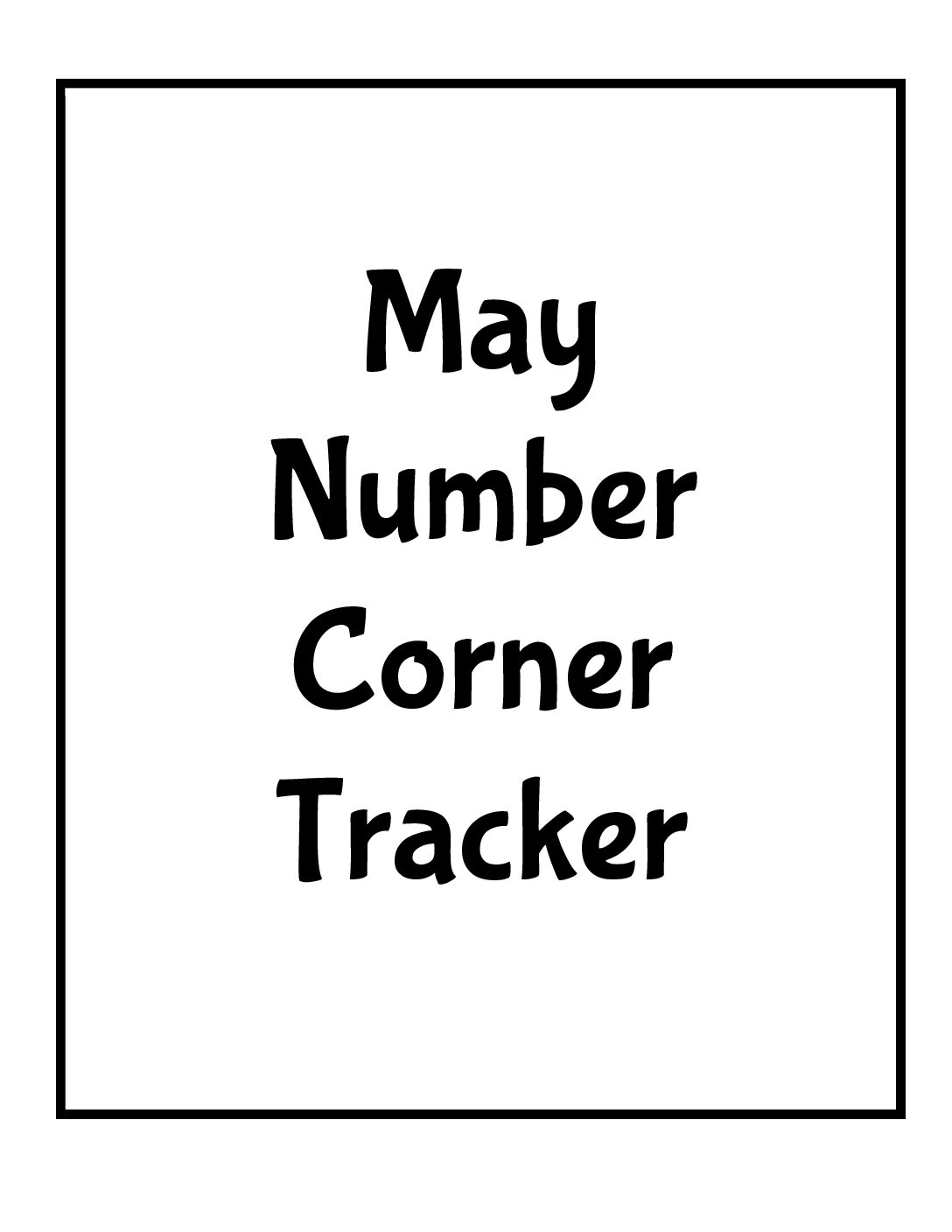 9- May Number Corner