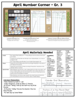 April Number Corner Cheat Sheet- 3Rd Grade