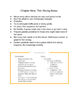 Chapter 9 Thin Slicing Notes