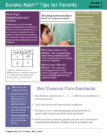 Eureka Math Grade 4 Module 3 Parent Tip Sheet