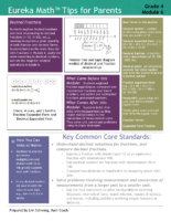 Eureka Math Grade 4 Module 6 Parent Tip Sheet