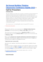 Final Call For Presenters 2025 Btc Seattle Conference Pdf