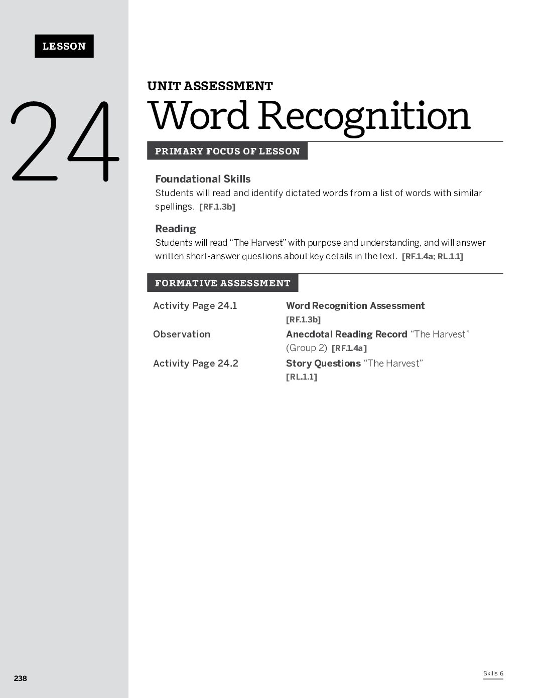 G1 U6 Assessment Directions & Student Pages [2Nd Ed.]