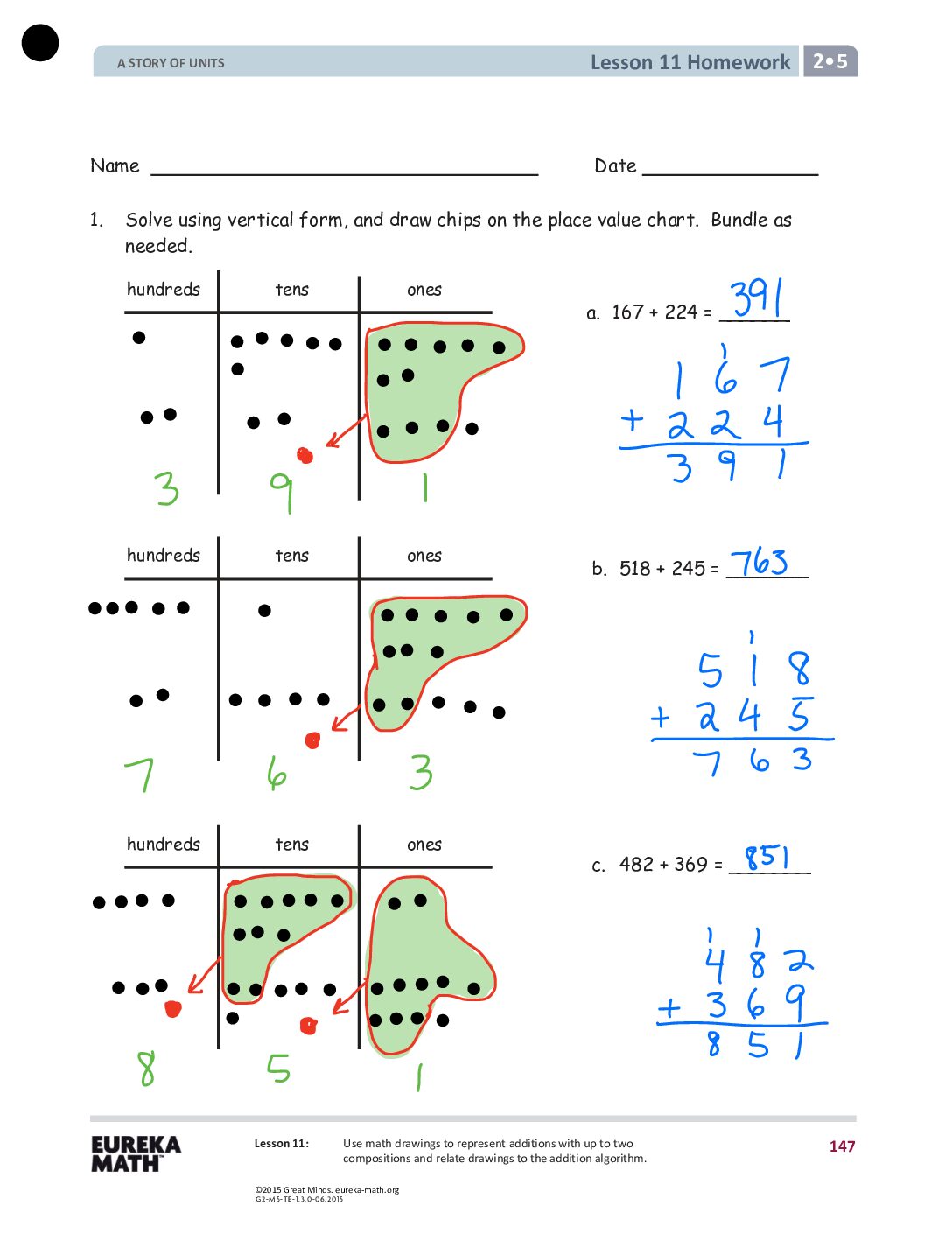 G2 M5 Homework Solutıons Lesson 11
