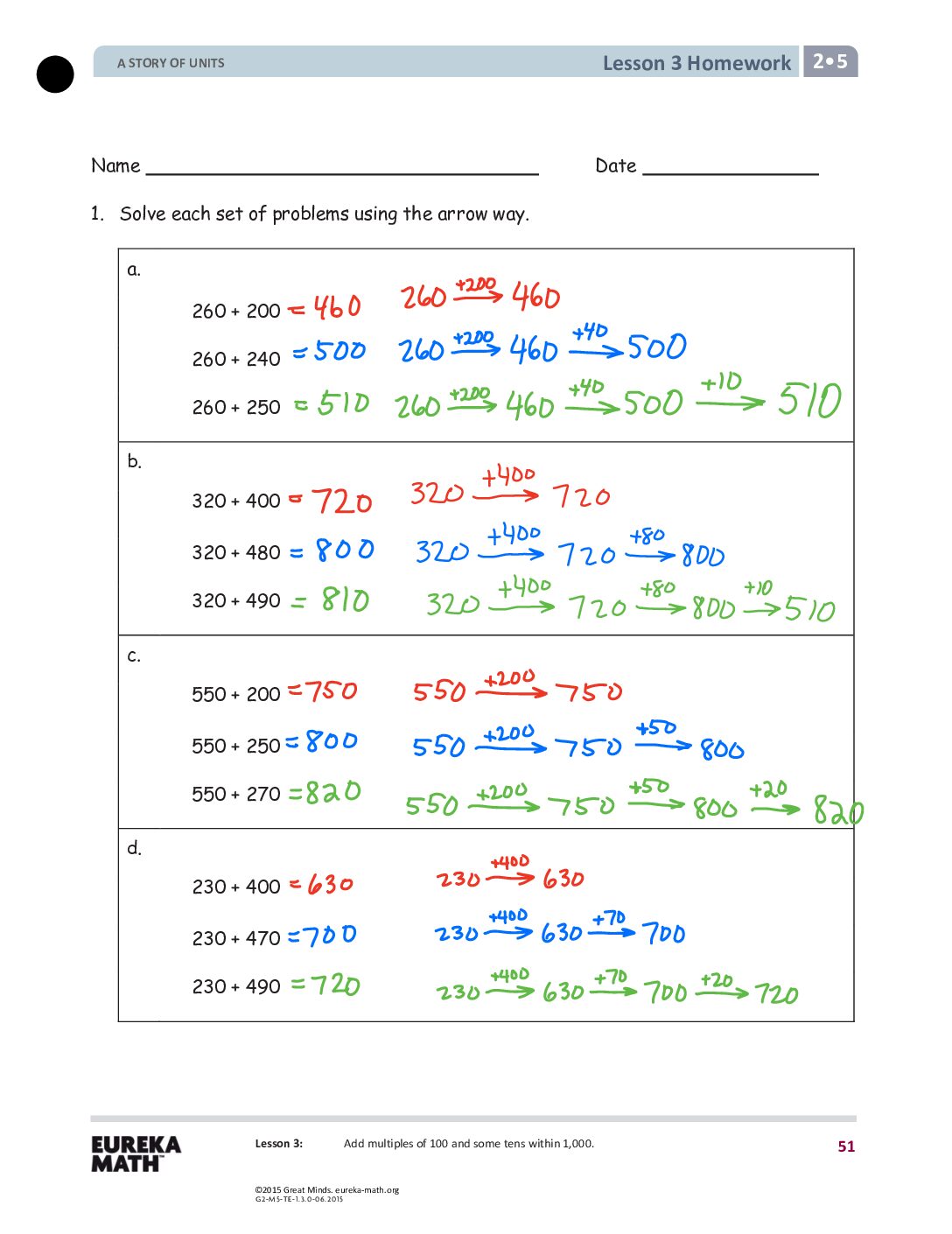 G2 M5 Homework Solutıons Lesson 3