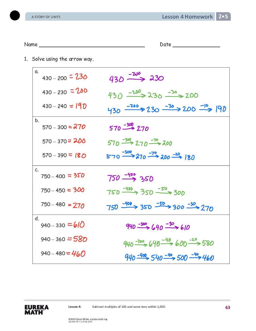 G2 M5 Homework Solutıons Lesson 4