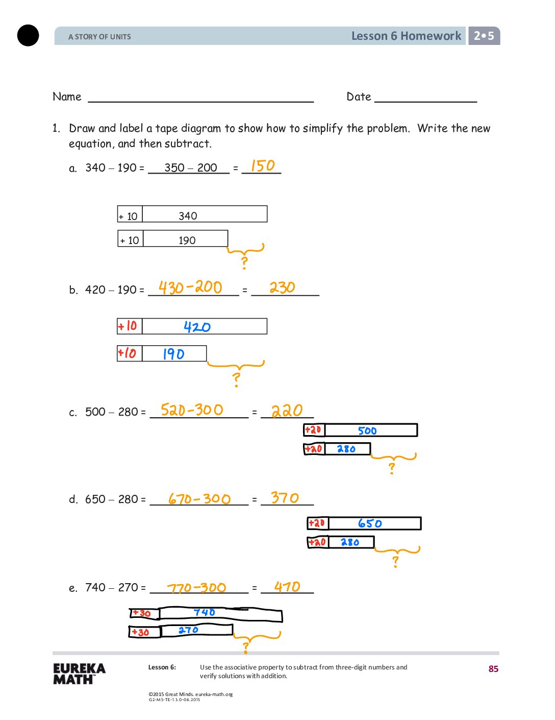 G2 M5 Homework Solutıons Lesson 6