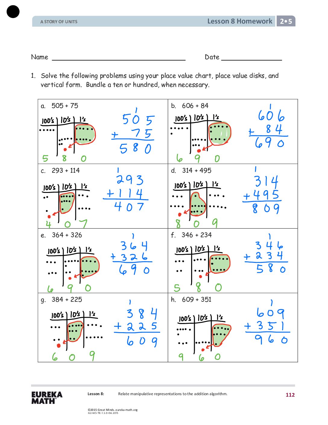 G2 M5 Homework Solutıons Lesson 8