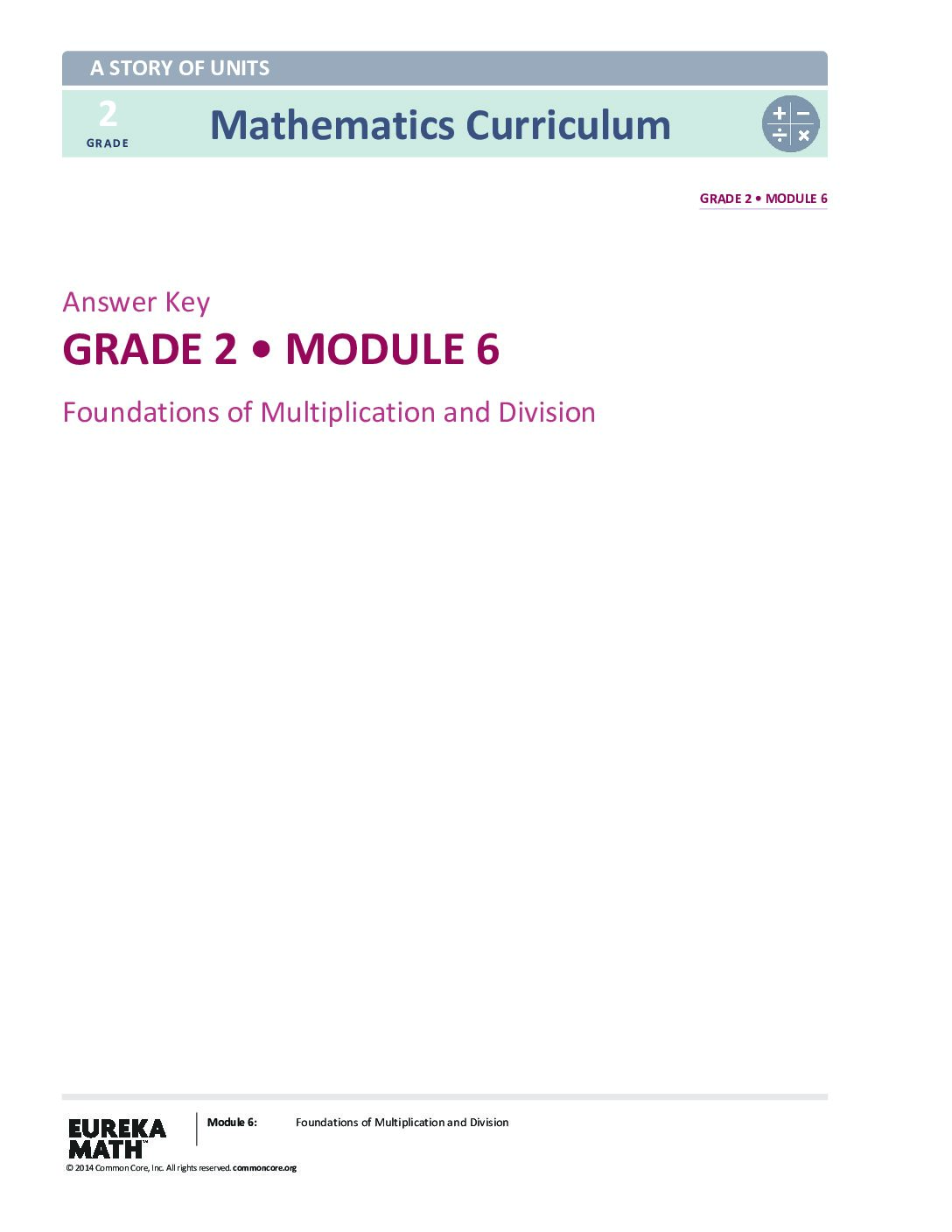 G2 M6 Answer Key