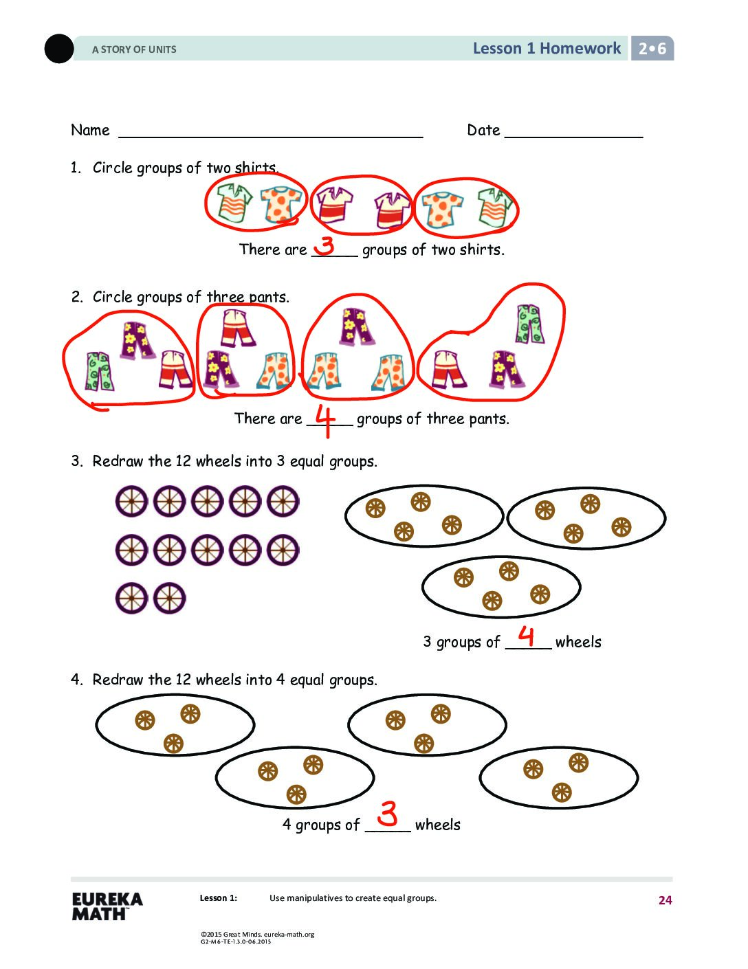G2 M6 Homework Solutıons Lesson 1