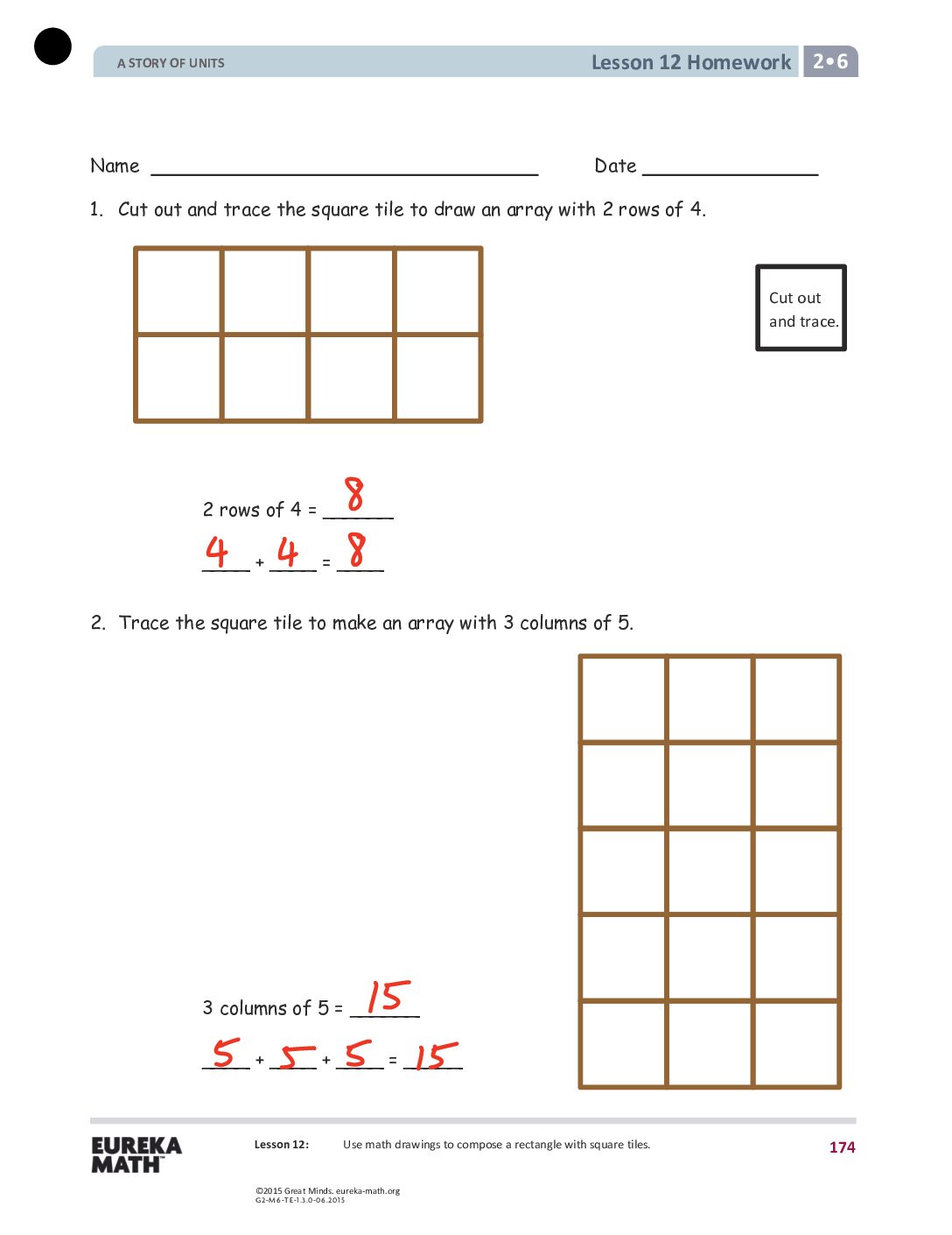 G2 M6 Homework Solutıons Lesson 12