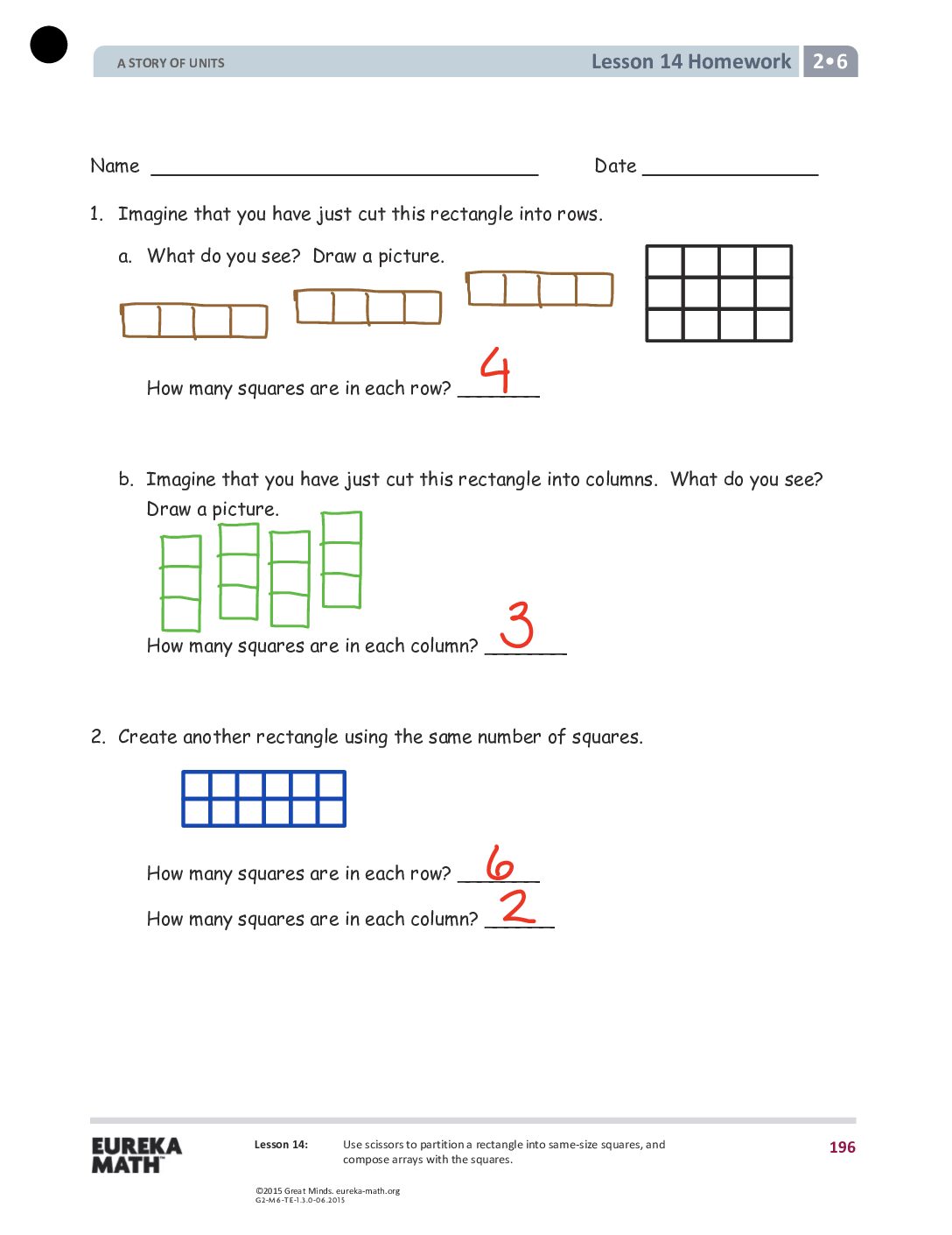 G2 M6 Homework Solutıons Lesson 14