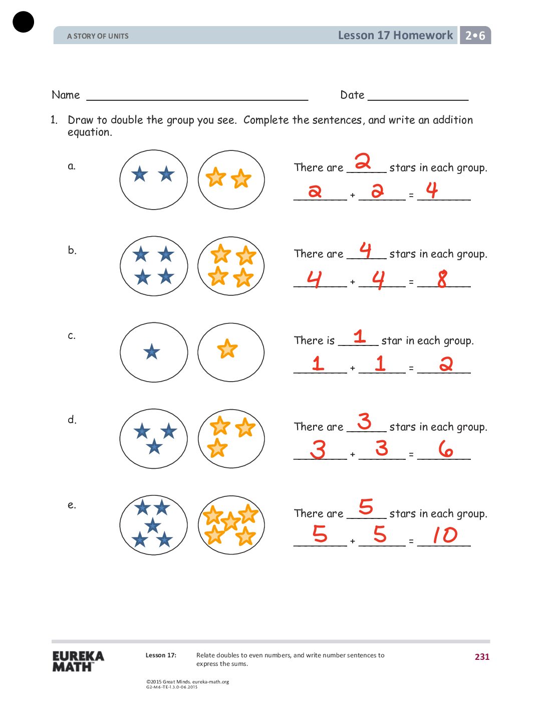 G2 M6 Homework Solutıons Lesson 17