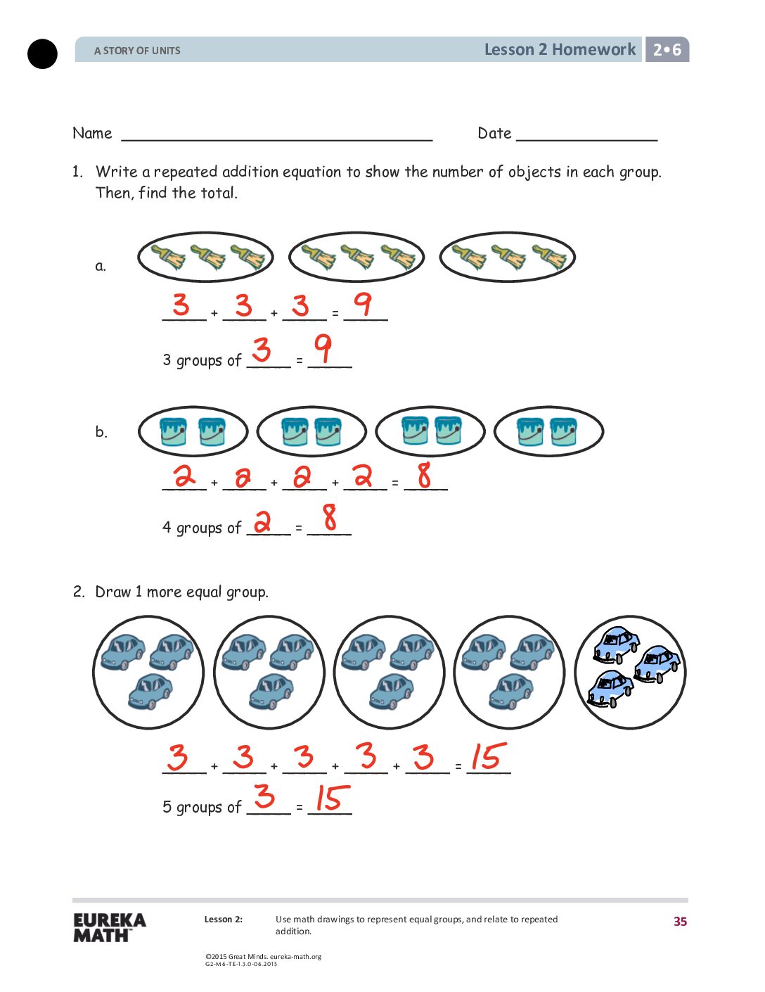 G2 M6 Homework Solutıons Lesson 2