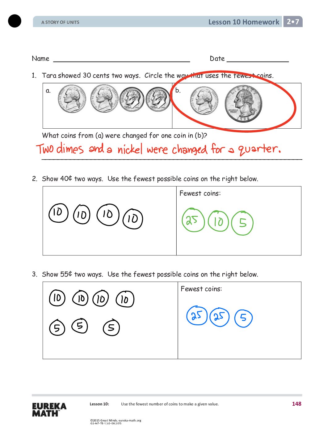 G2 M7 Homework Solutıons Lesson 10