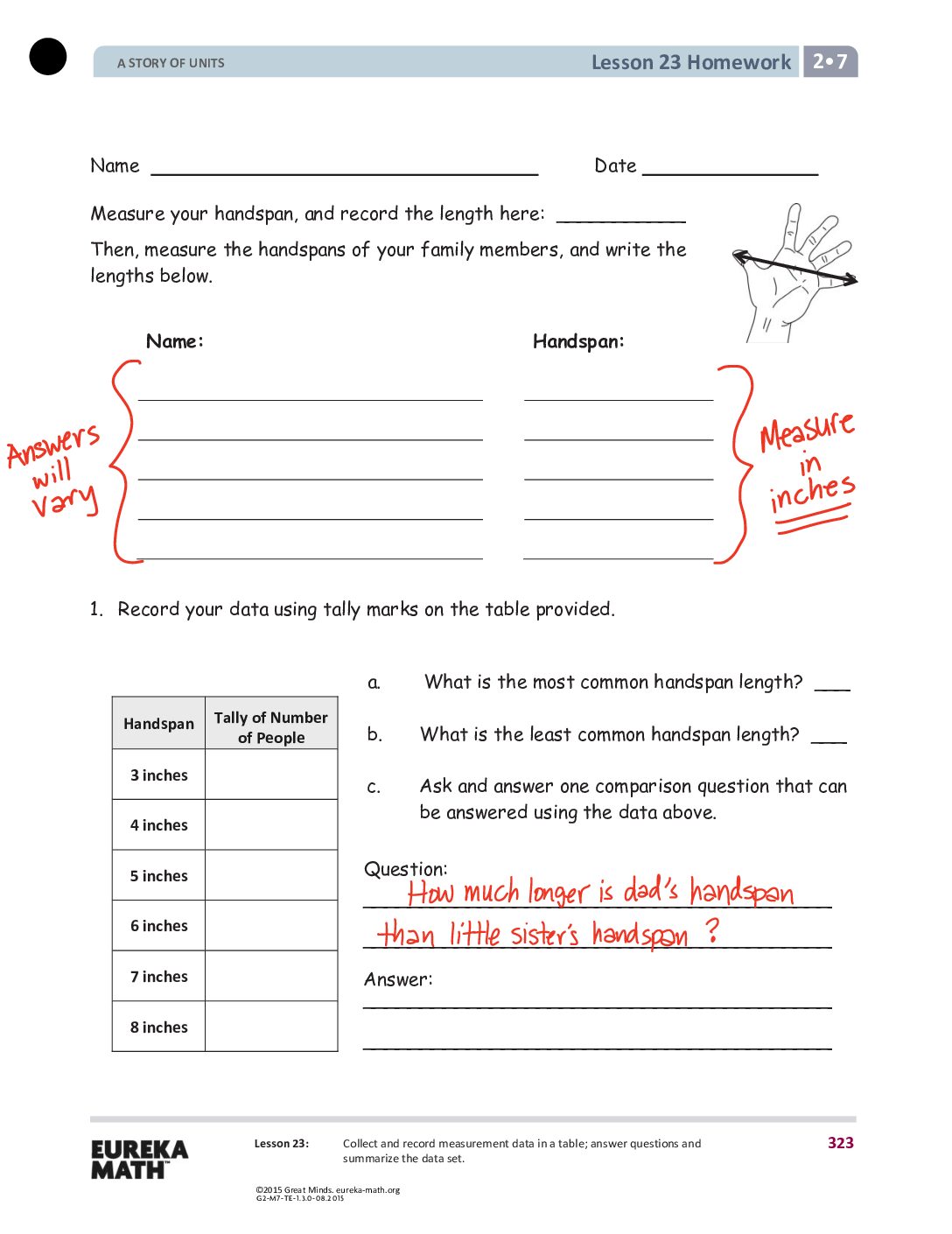 G2 M7 Homework Solutıons Lesson 23