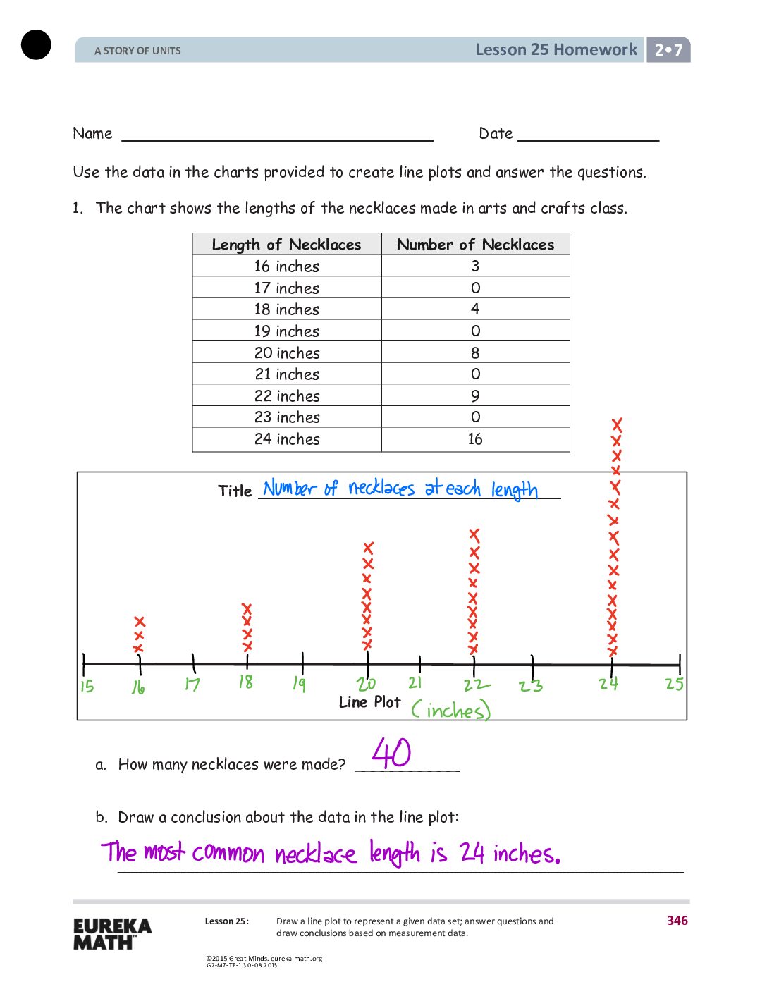 G2 M7 Homework Solutıons Lesson 25