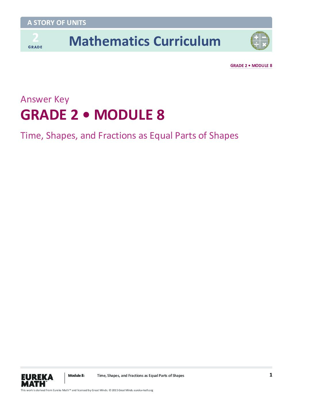 G2 M8 Answer Key