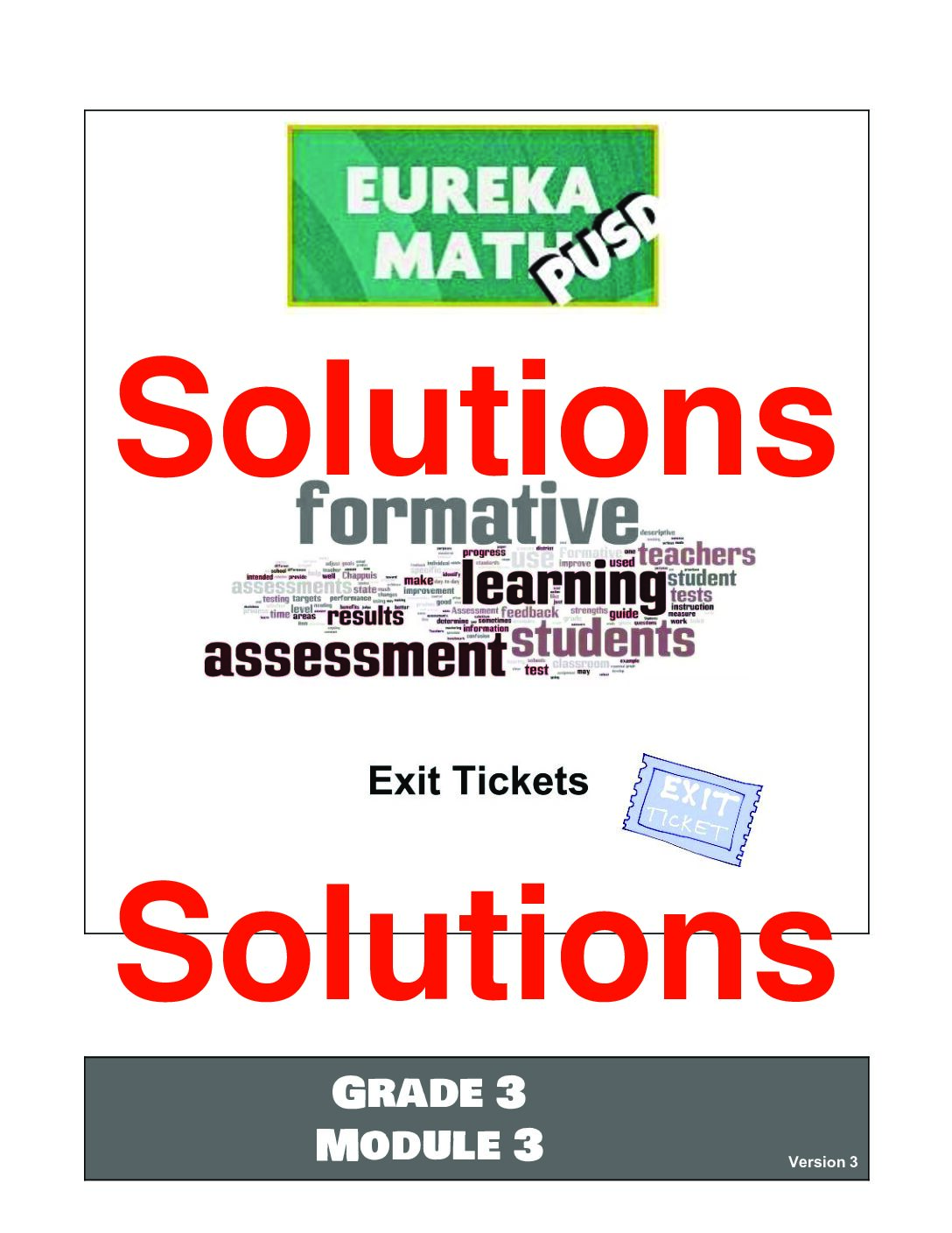 G3 M3 Exit Tickets Solutıons