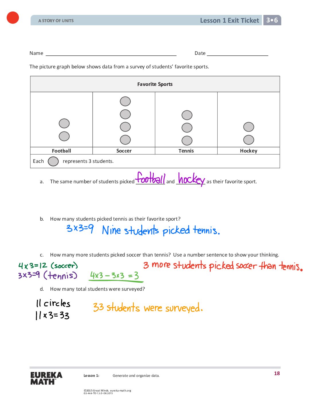 G3 M6 Exit Tickets Solutıons