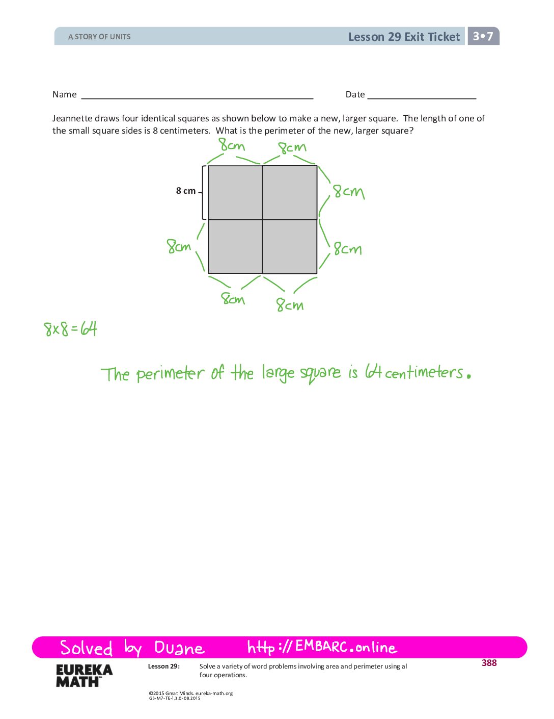 G3 M7 Exitticket Lesson 29