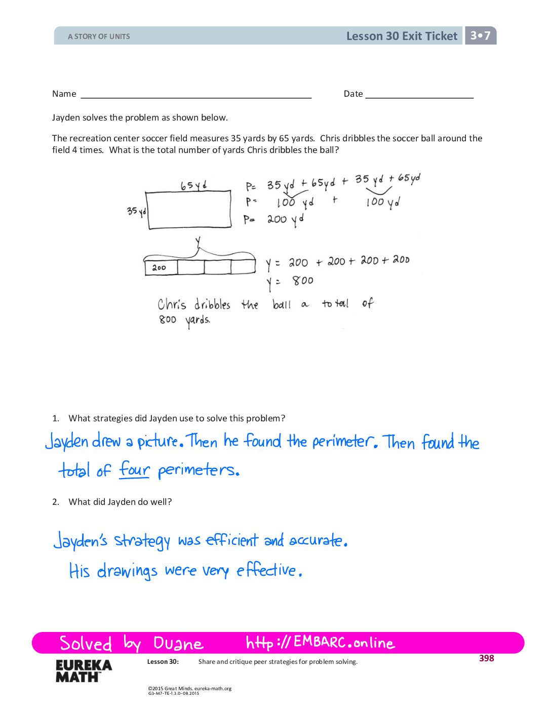 G3 M7 Exitticket Lesson 30