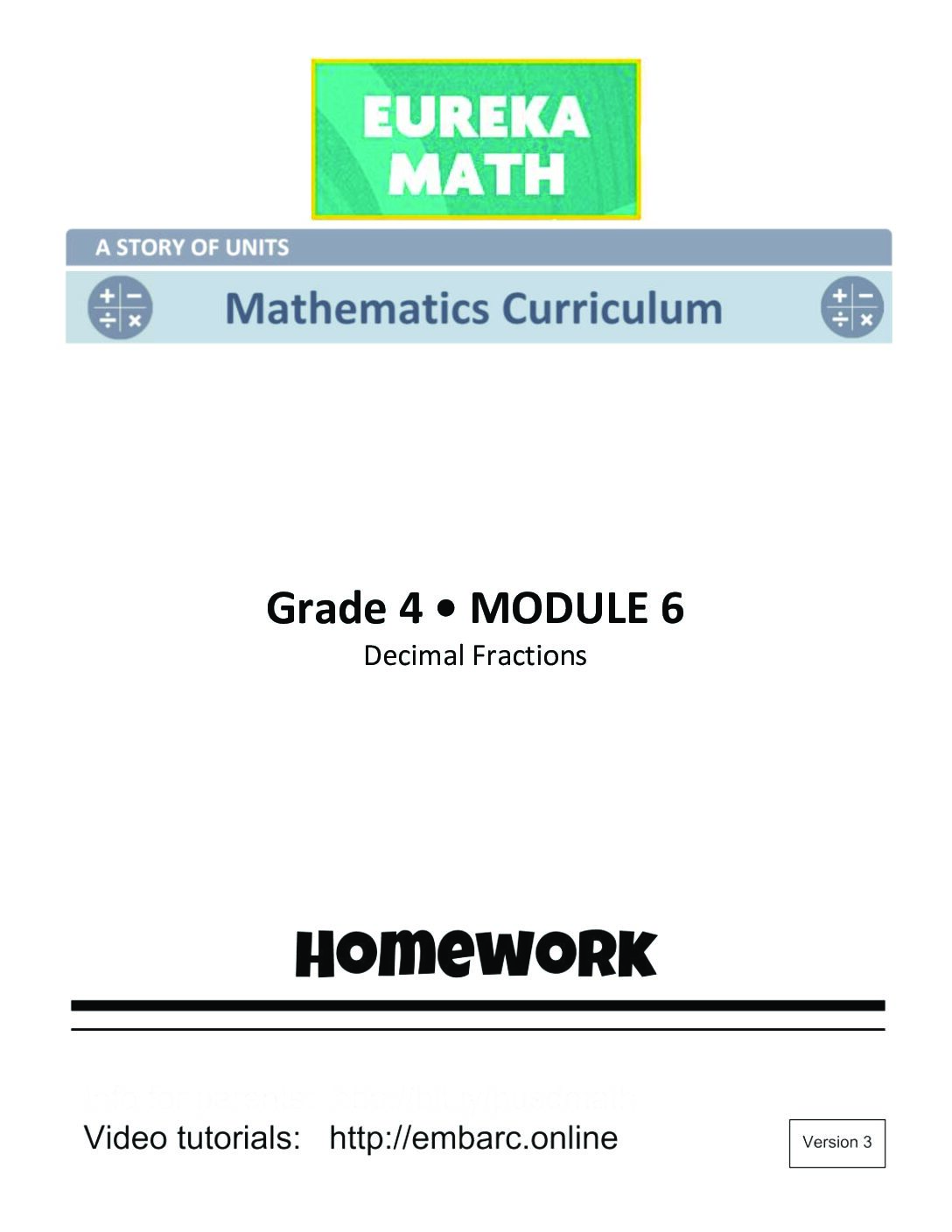 G4 M6 Student Homework