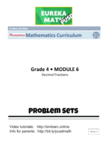 G4 M6 Student Problem Sets