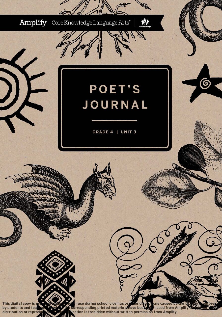 G4 U3 Poetry Journal
