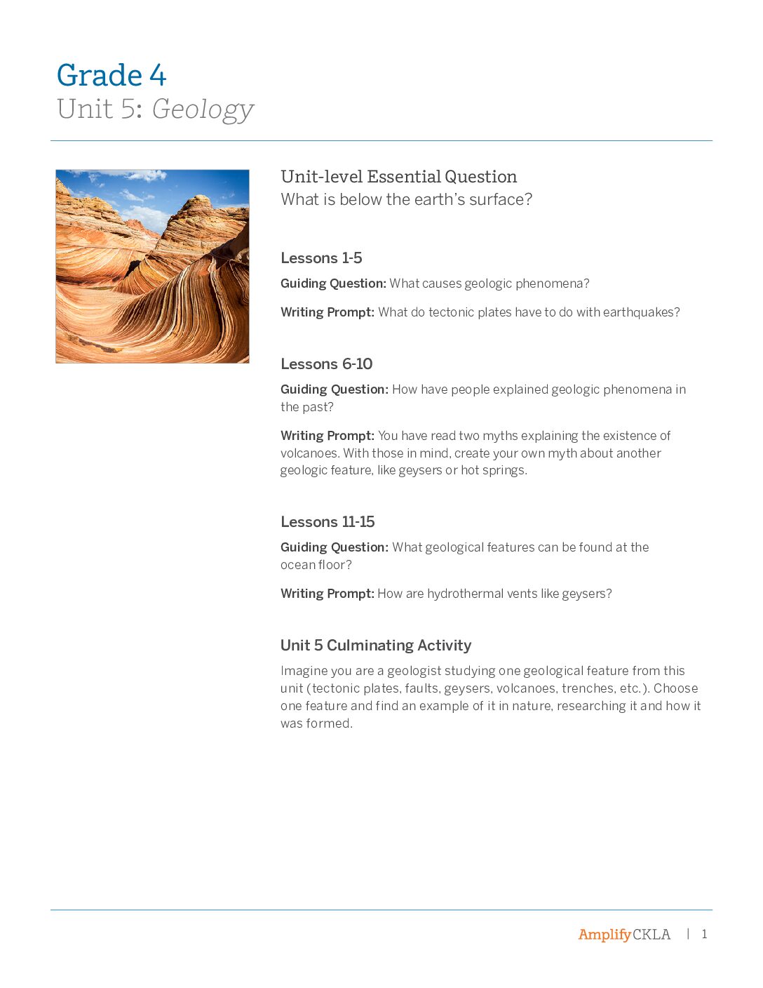 G4 U5 Essential Questions