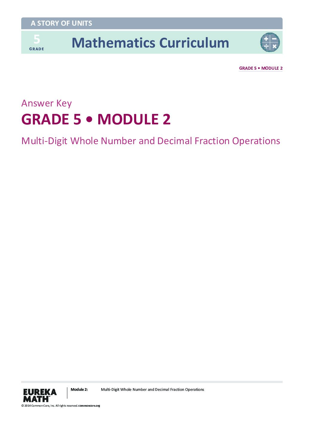 G5 M2 Answer Key