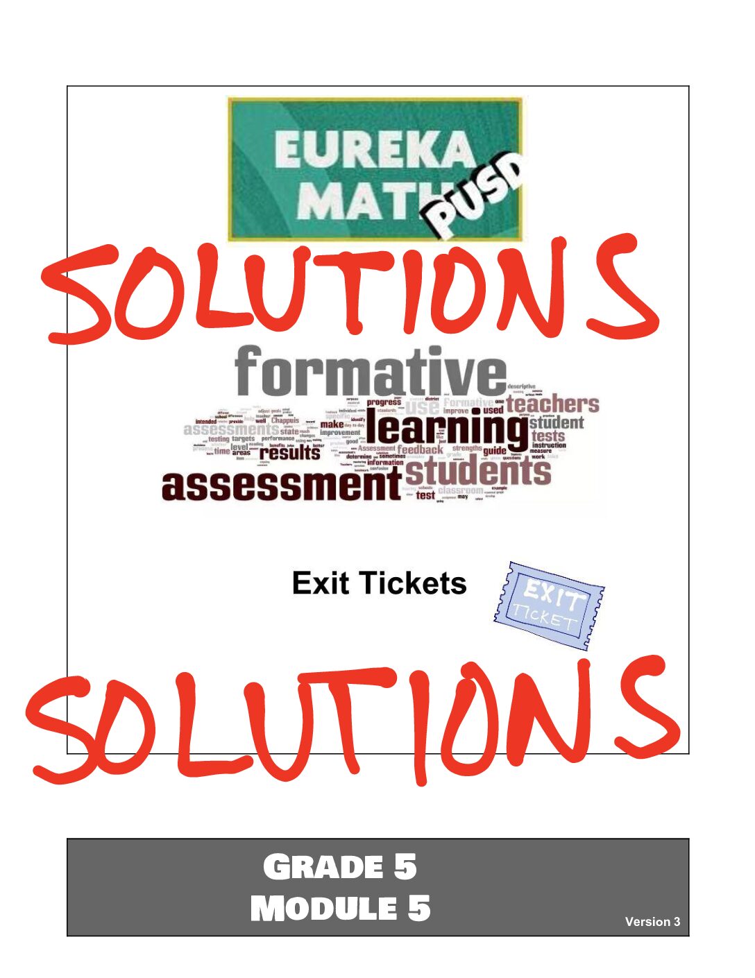 G5 M5 Exit Tickets Solutıons