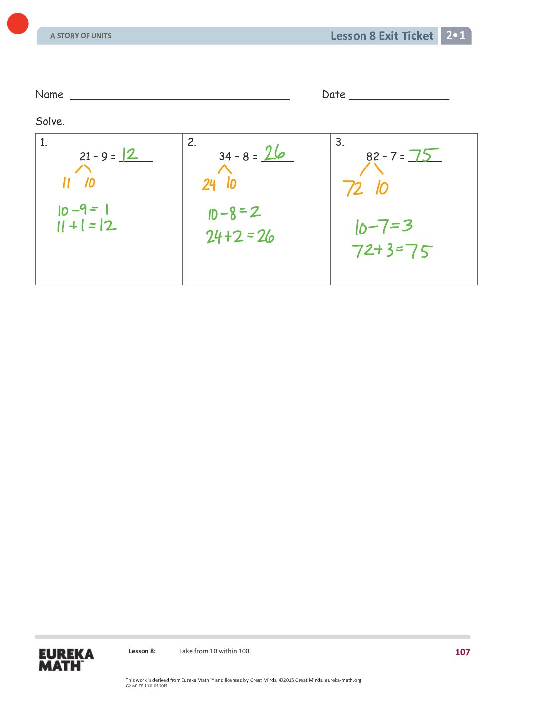 Gr2 M1 Exitticket Lesson 08