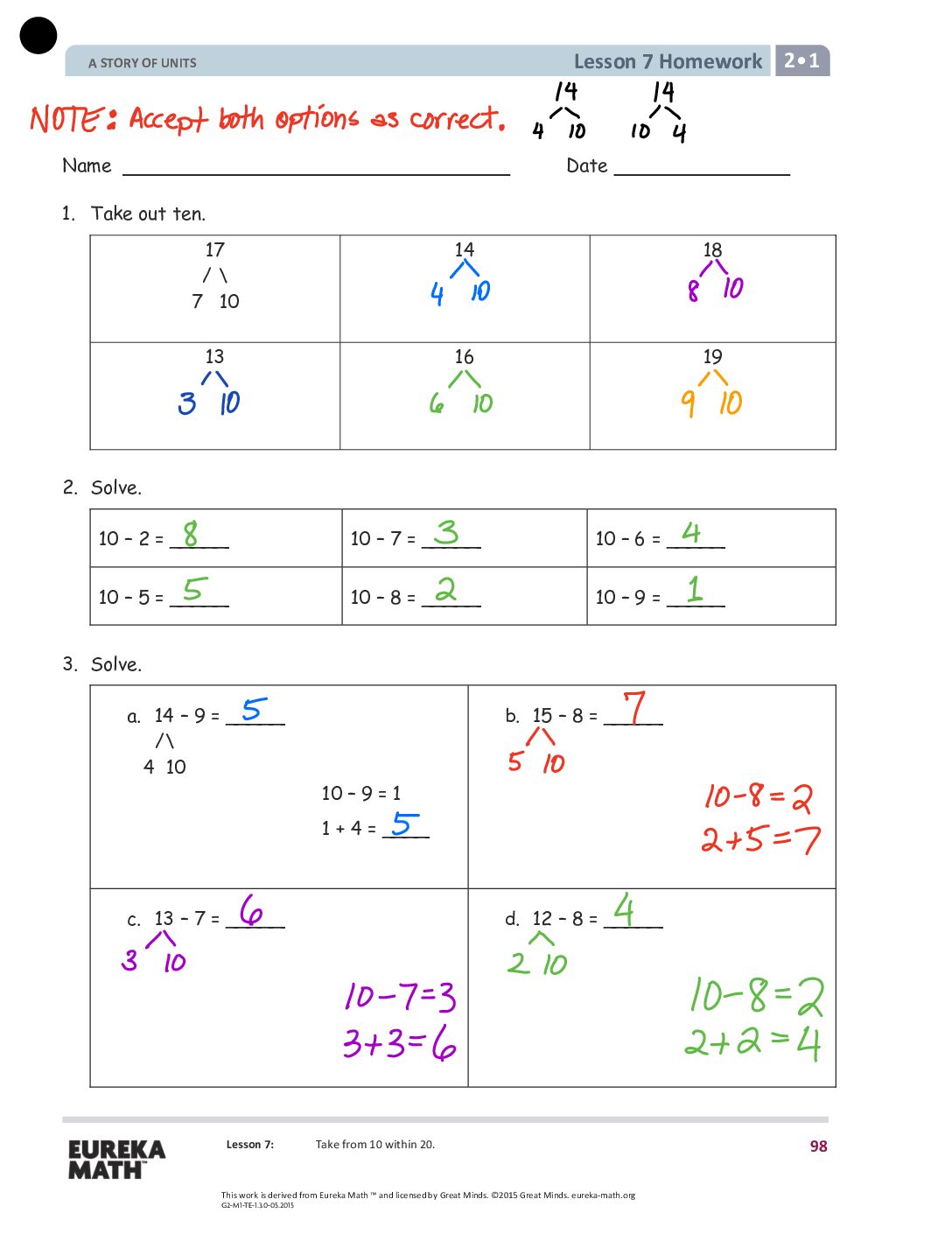 Gr2 M1 Homework Solutıons Lesson 7