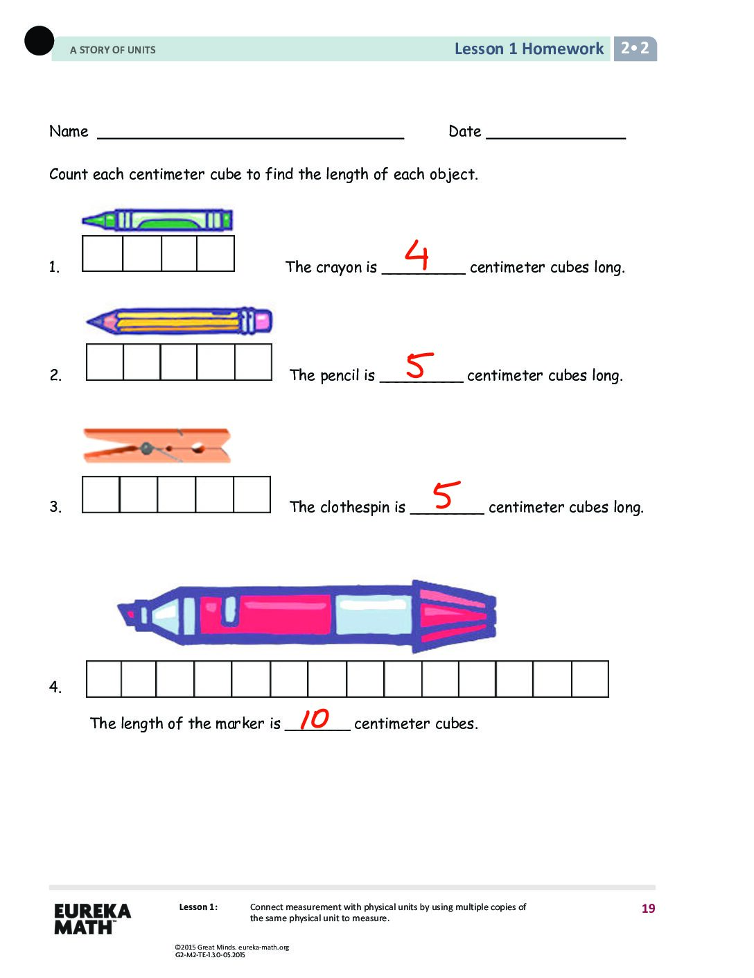 Gr2 M2 Homework Solutıons Lesson 1