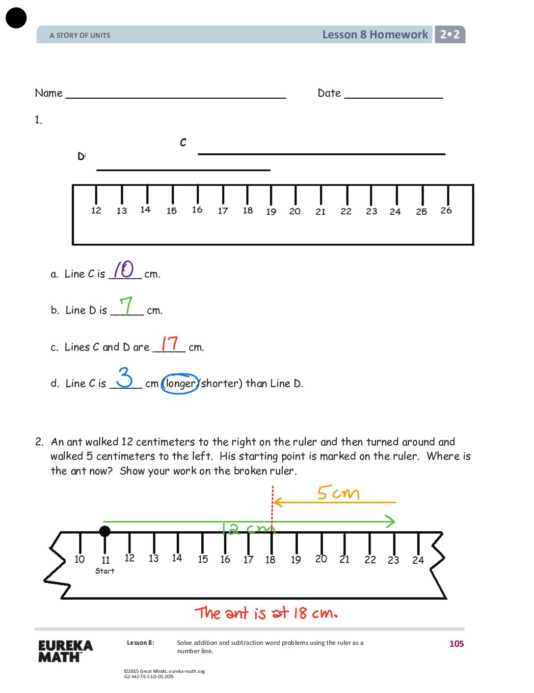 Gr2 M2 Homework Solutıons Lesson 8