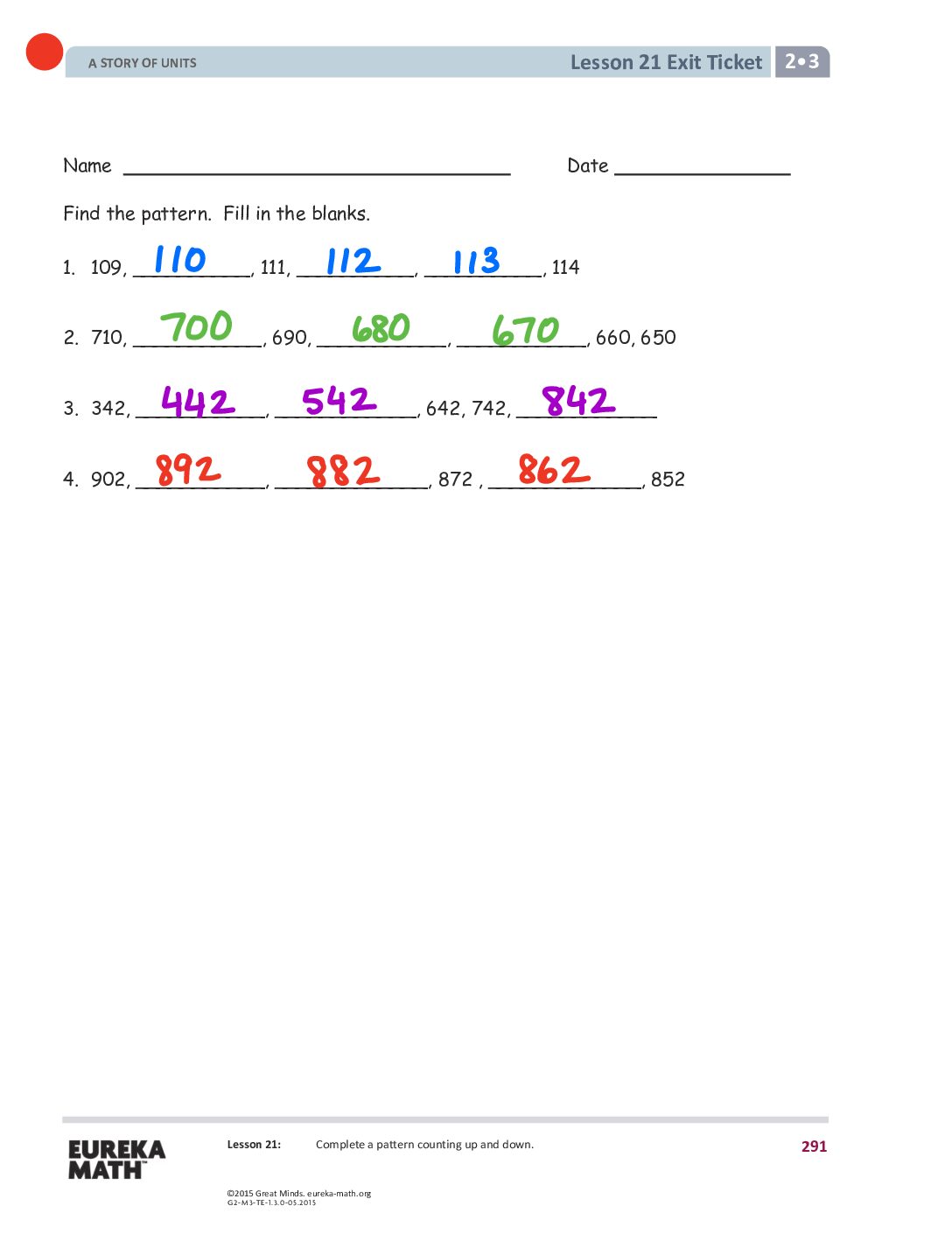 Gr2 M3 Exitticket Lesson 21