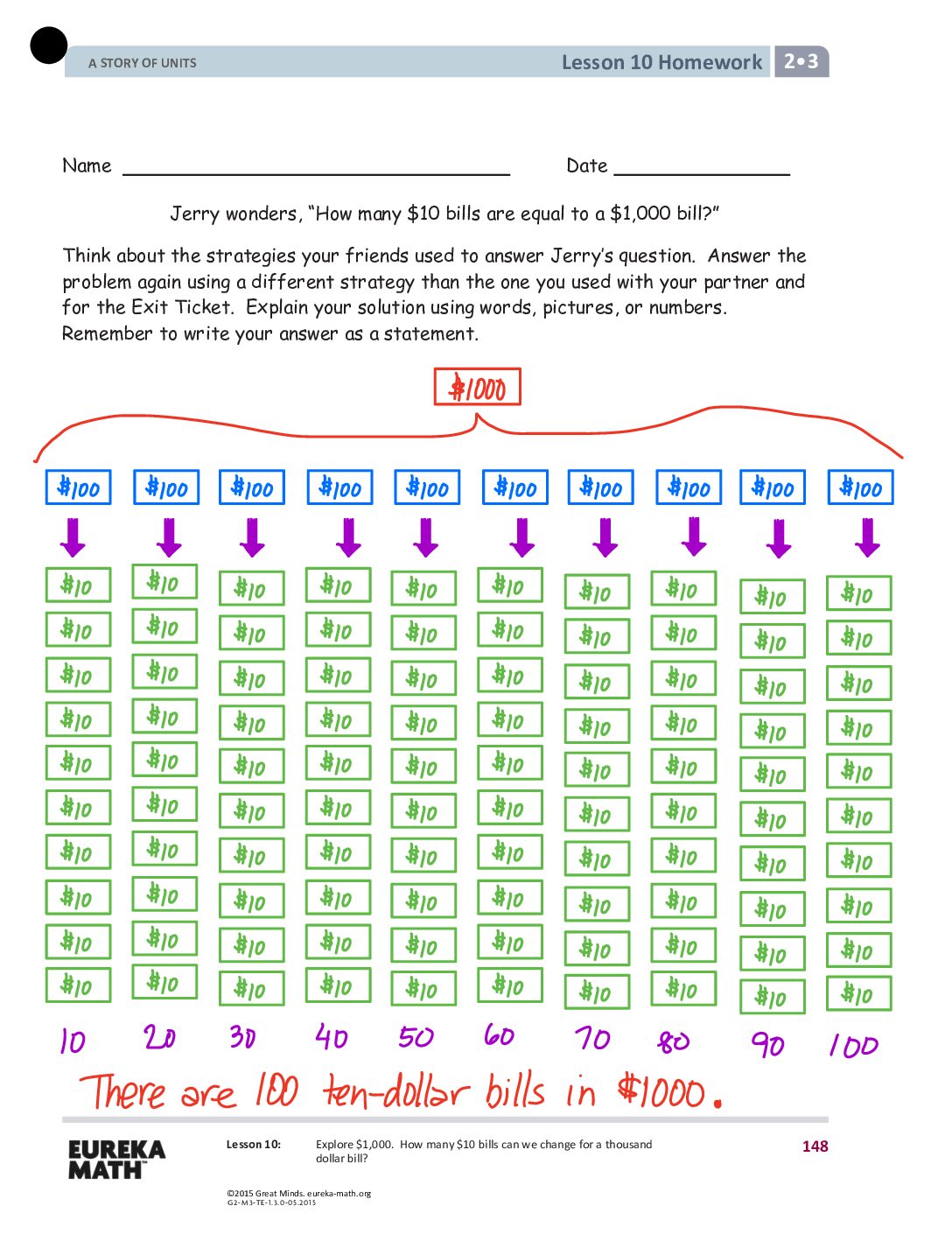 Gr2 M3 Homework Solutıons Lesson 10
