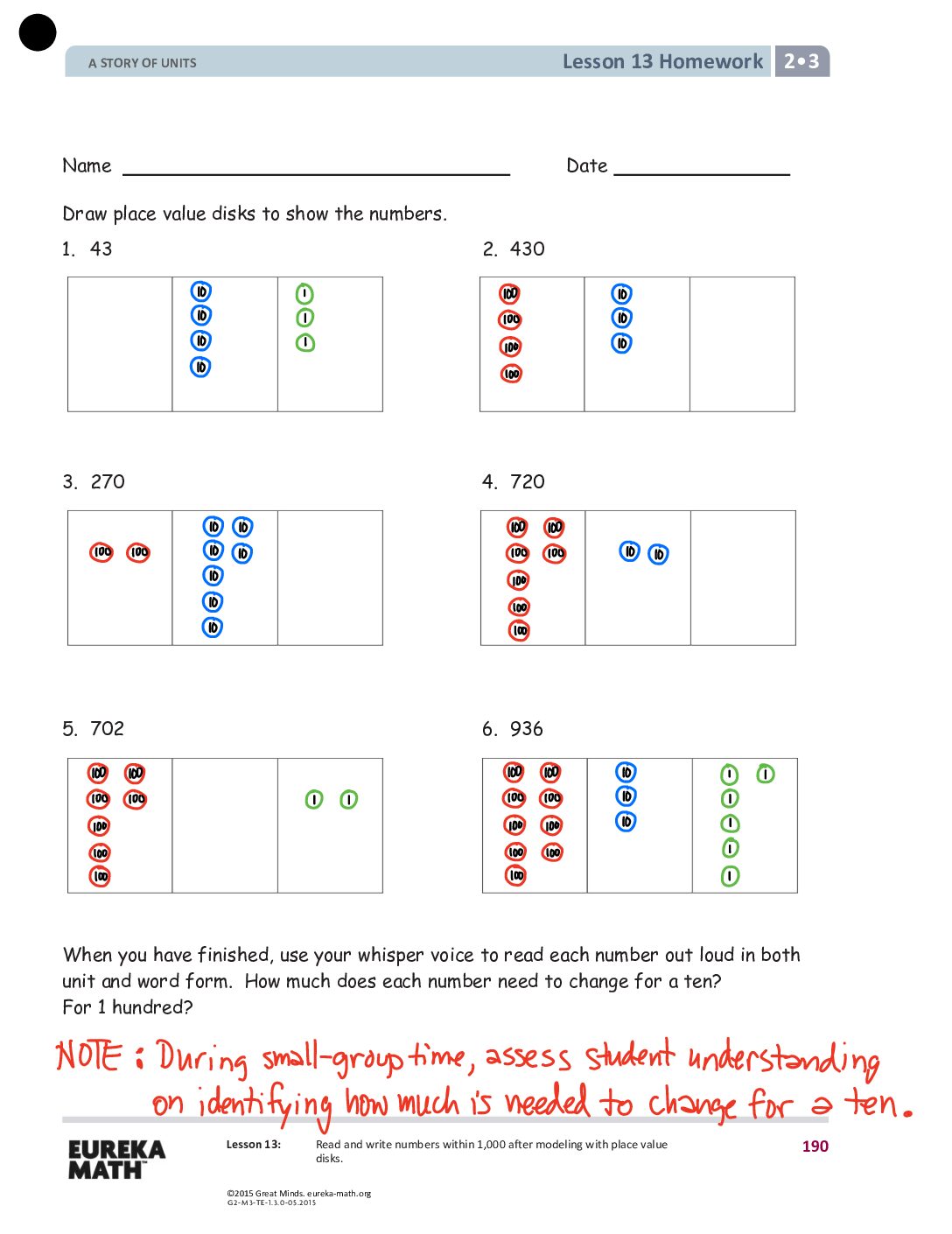 Gr2 M3 Homework Solutıons Lesson 13