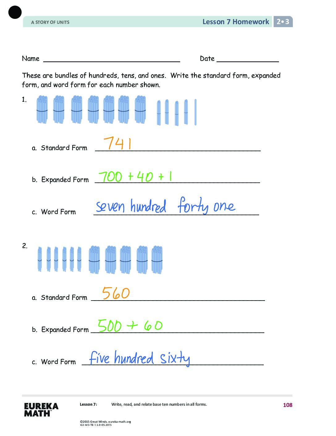 Gr2 M3 Homework Solutıons Lesson 7